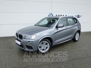 BMW X3 xDrive20dA 184ch Sport Design gris