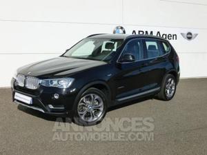 BMW X3 xDrive20dA 190ch xLine noir