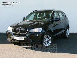 BMW X3 xDrive20dA 184ch Confort schwarz uni