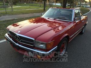 Mercedes 450 SL rouge laqué