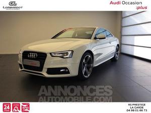 Audi A5 1.8 TFSI 177ch S line blanc glacier metal