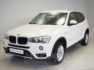 BMW X3 sDrive18dA 150ch Lounge Plus blanc