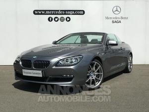 BMW Série 6 Cabriolet 640dA xDrive 313ch Exclusive gris