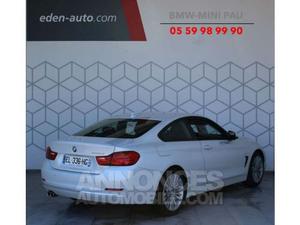 BMW Série 4 Coupe 420d 190ch Luxury blanc