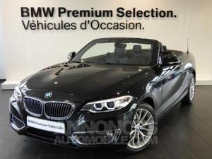 BMW Série 2 Cabriolet 220dA 190ch Luxury saphir schwartz