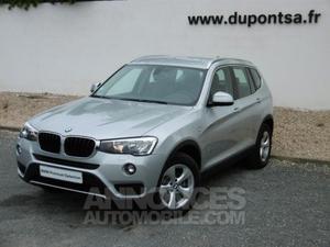 BMW X3 xDrive20dA 190ch Lounge Plus glaciersilber