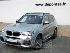 BMW X3 xDrive20dA 190ch M Sport glaciersilber métallisée