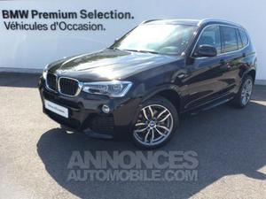 BMW X3 xDrive20dA 190ch M Sport carbonschwarz metallise