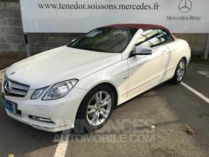 Mercedes Classe E Cabriolet 350 CDI BE Executive 7GTro blanc