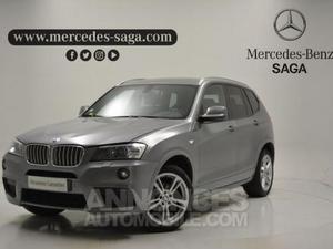 BMW X3 xDrive30dA 258ch Sport Design gris