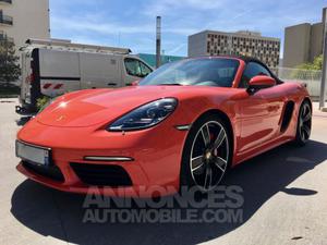 Porsche Boxster 718 S 350cv orange métal