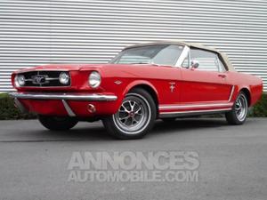 Ford Mustang 289 CH Cabriolet rangoon rouge/ cp beige