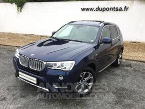 BMW X3 xDrive20dA 190ch xLine tiefseeblau metallisee