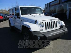 Jeep WRANGLER 2.8 CRD 200CH UNLIMITED SAHARA BVA blanc